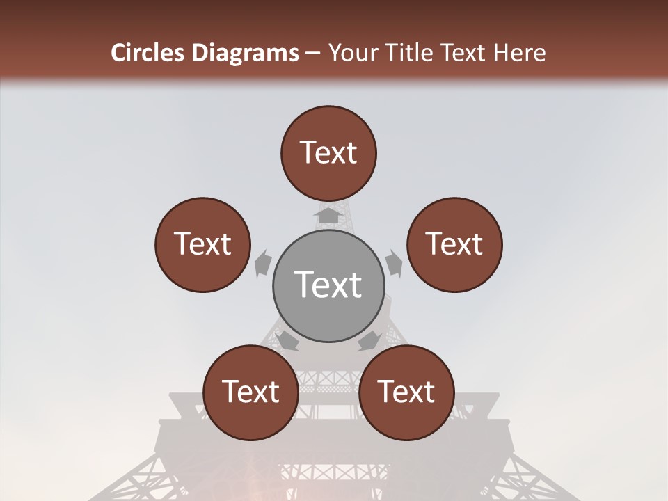 Europe Built Sun PowerPoint Template