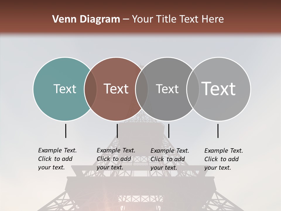 Europe Built Sun PowerPoint Template