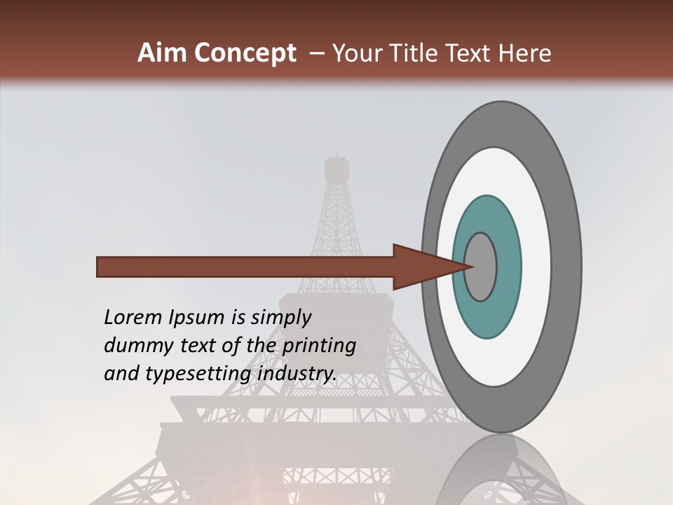 Europe Built Sun PowerPoint Template