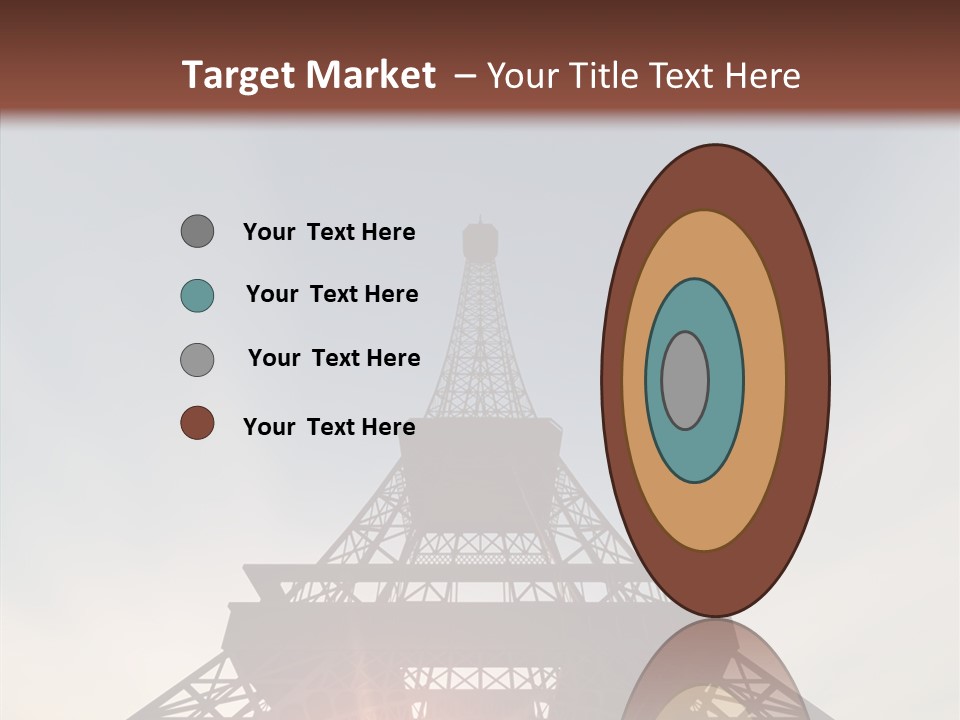 Europe Built Sun PowerPoint Template