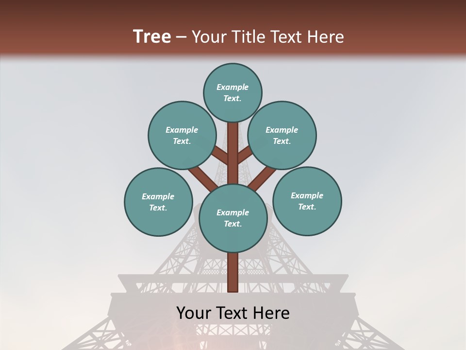 Europe Built Sun PowerPoint Template