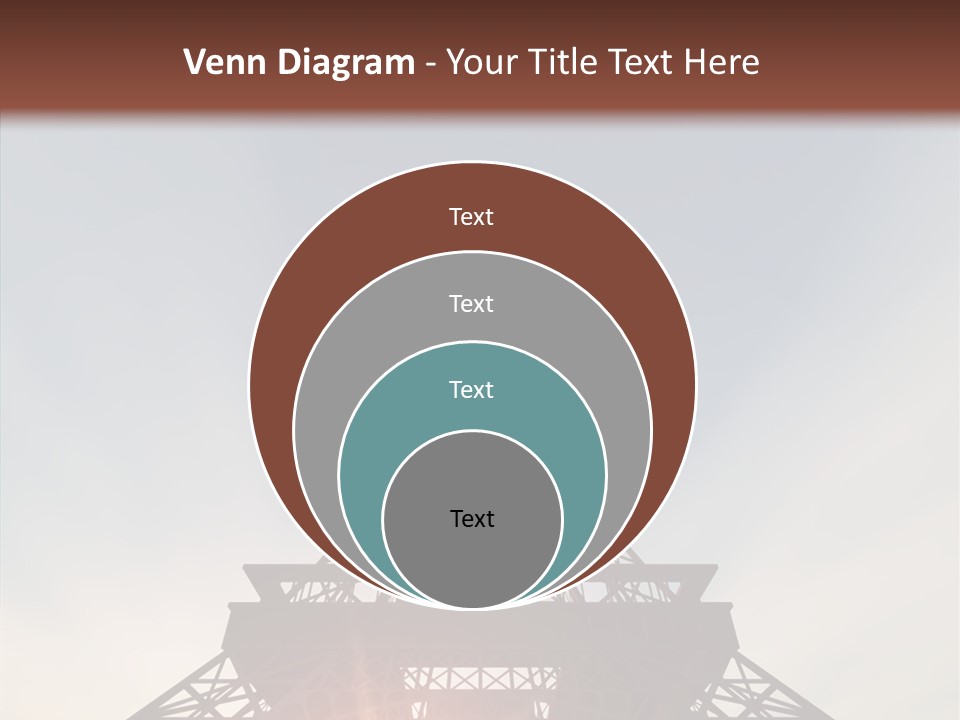 Europe Built Sun PowerPoint Template