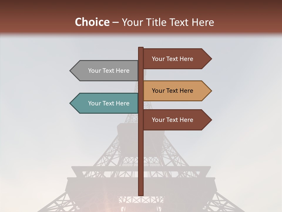 Europe Built Sun PowerPoint Template