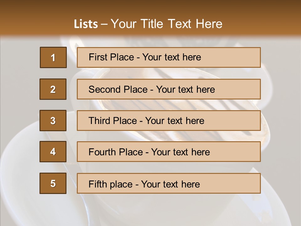 Ceramic Latte Breakfast PowerPoint Template