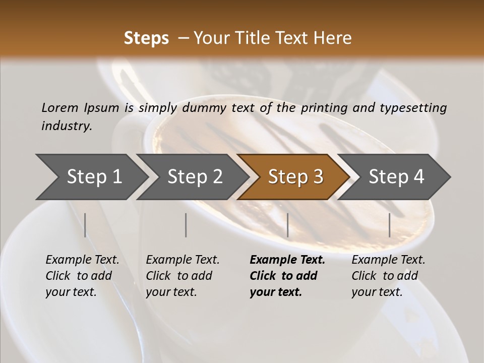 Ceramic Latte Breakfast PowerPoint Template