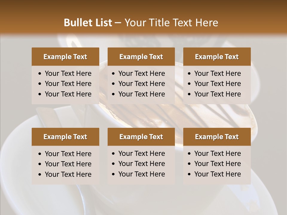 Ceramic Latte Breakfast PowerPoint Template