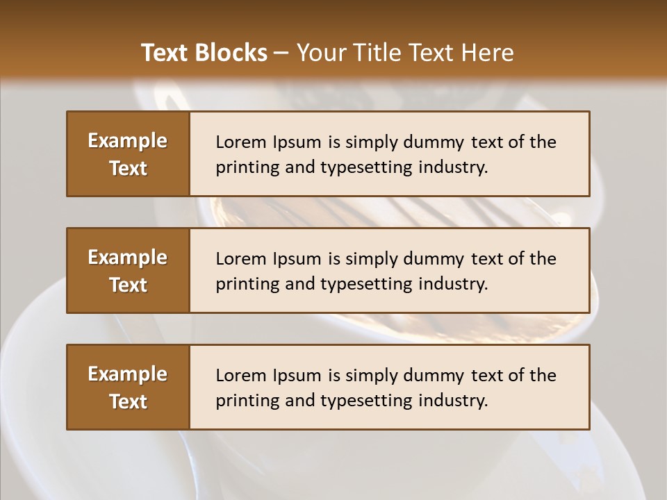Ceramic Latte Breakfast PowerPoint Template