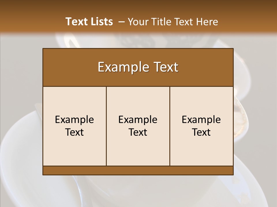 Ceramic Latte Breakfast PowerPoint Template