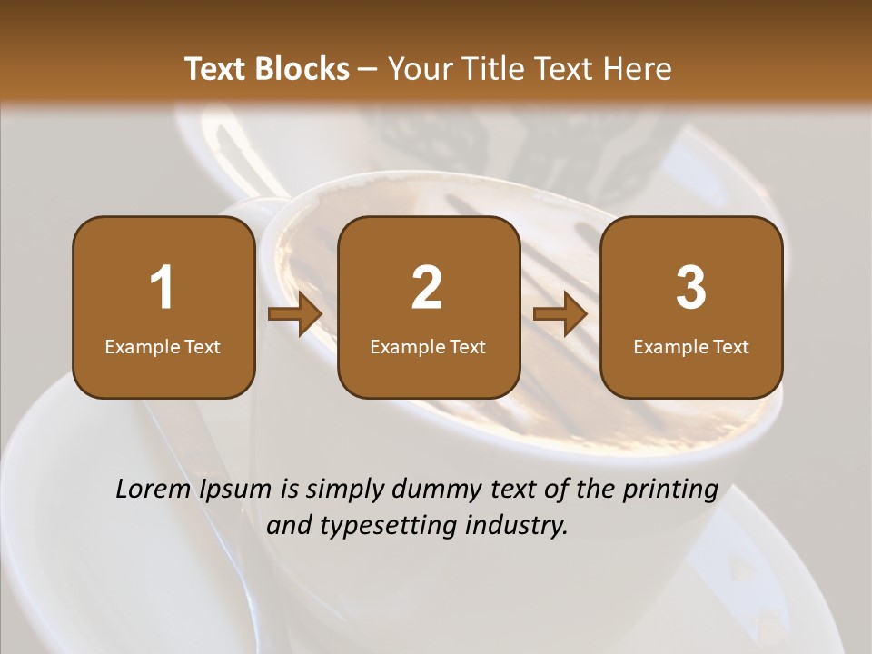 Ceramic Latte Breakfast PowerPoint Template