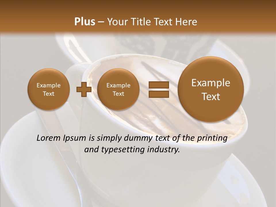 Ceramic Latte Breakfast PowerPoint Template