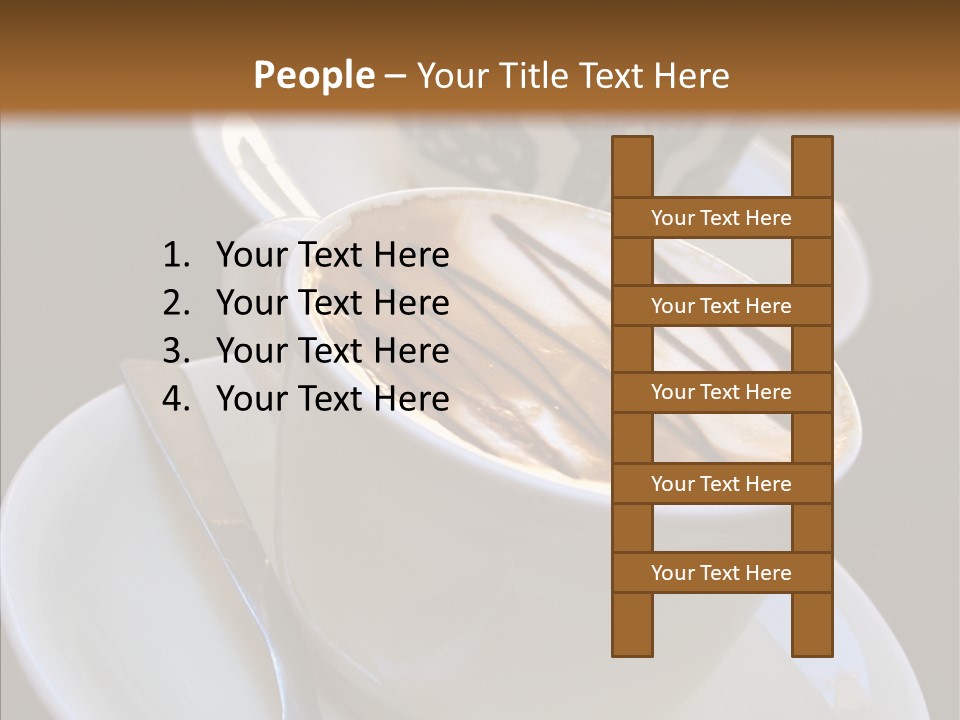 Ceramic Latte Breakfast PowerPoint Template