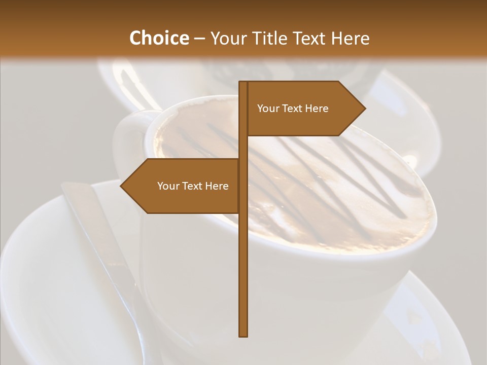 Ceramic Latte Breakfast PowerPoint Template