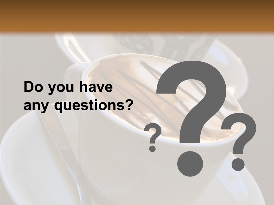 Ceramic Latte Breakfast PowerPoint Template