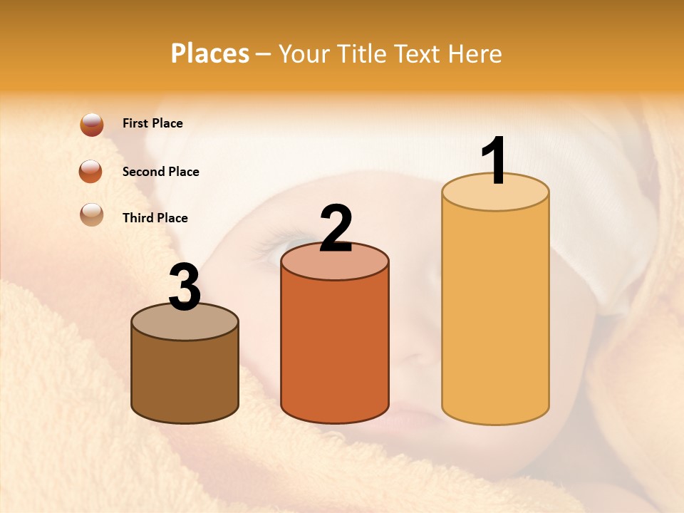 Bathing Girl Curious PowerPoint Template