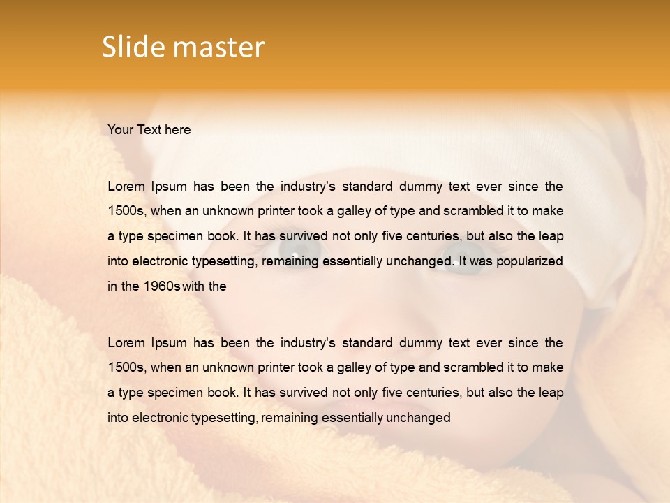 Bathing Girl Curious PowerPoint Template