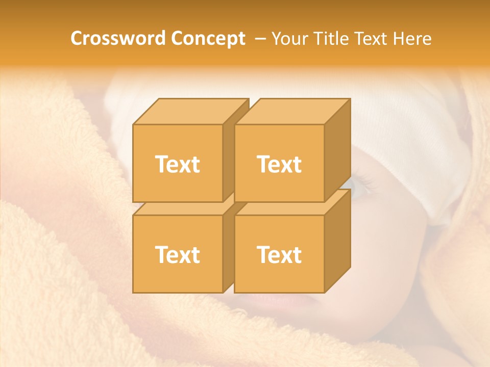 Bathing Girl Curious PowerPoint Template