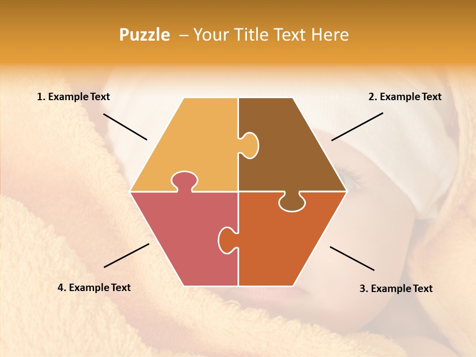 Bathing Girl Curious PowerPoint Template