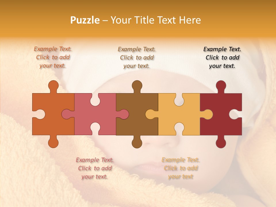 Bathing Girl Curious PowerPoint Template