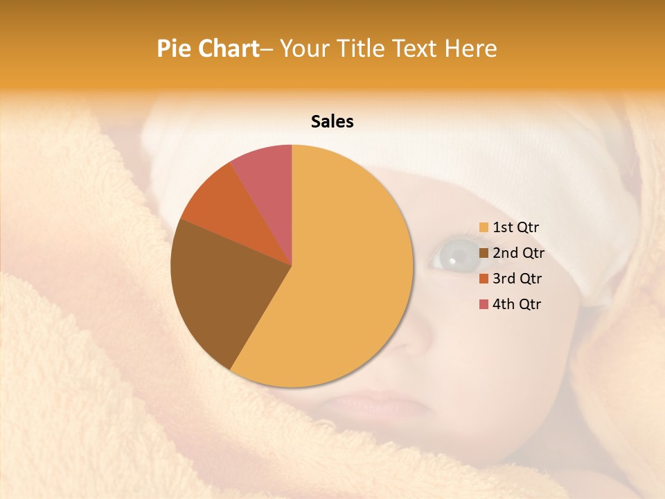 Bathing Girl Curious PowerPoint Template