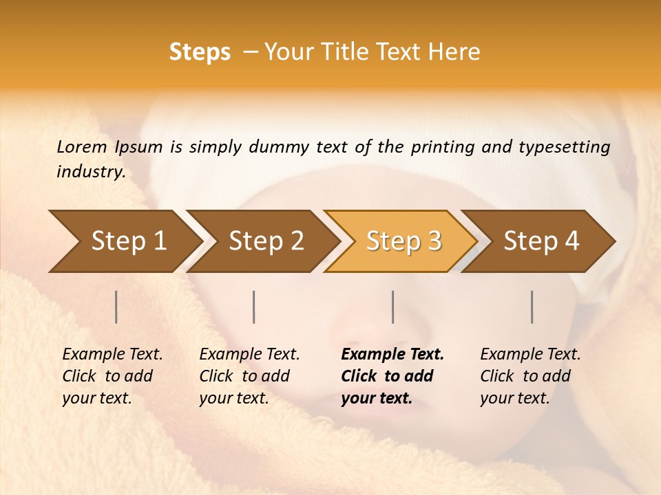 Bathing Girl Curious PowerPoint Template