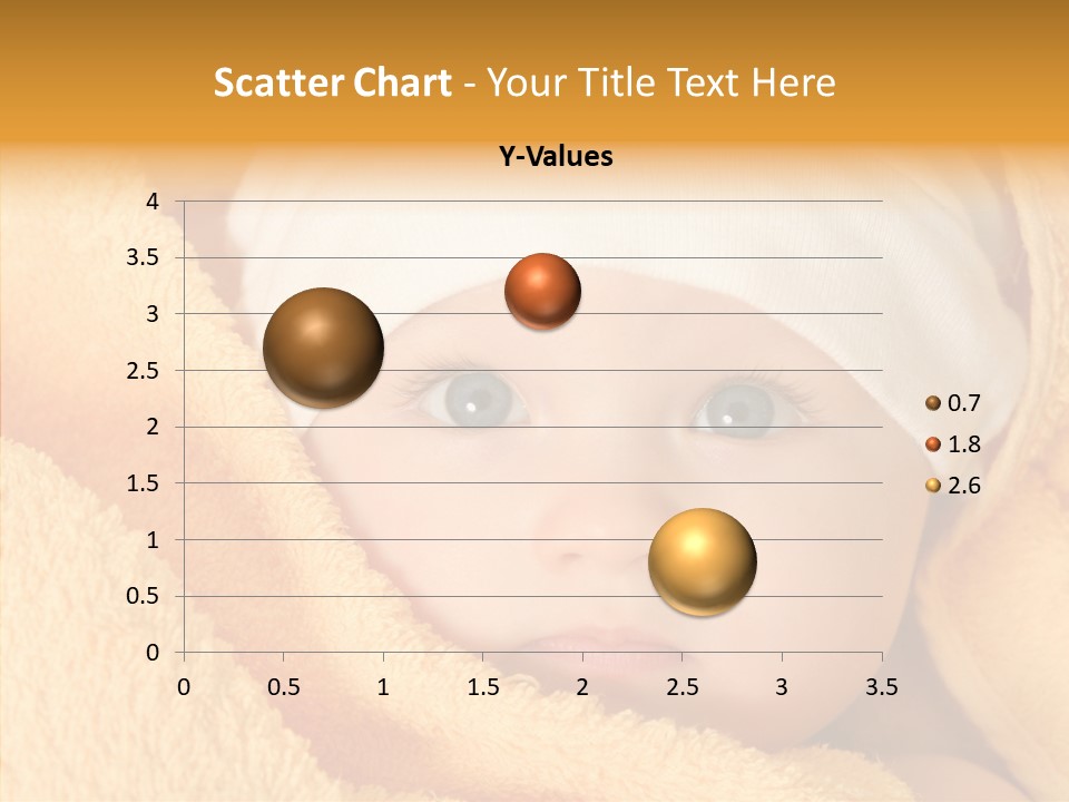 Bathing Girl Curious PowerPoint Template