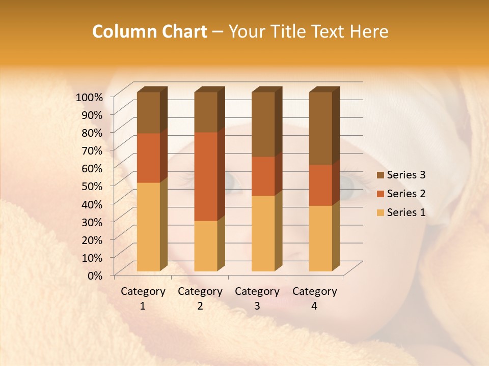 Bathing Girl Curious PowerPoint Template