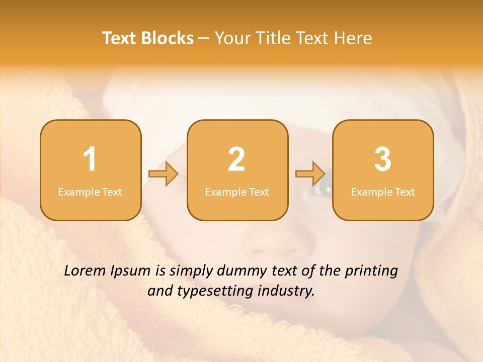 Bathing Girl Curious PowerPoint Template