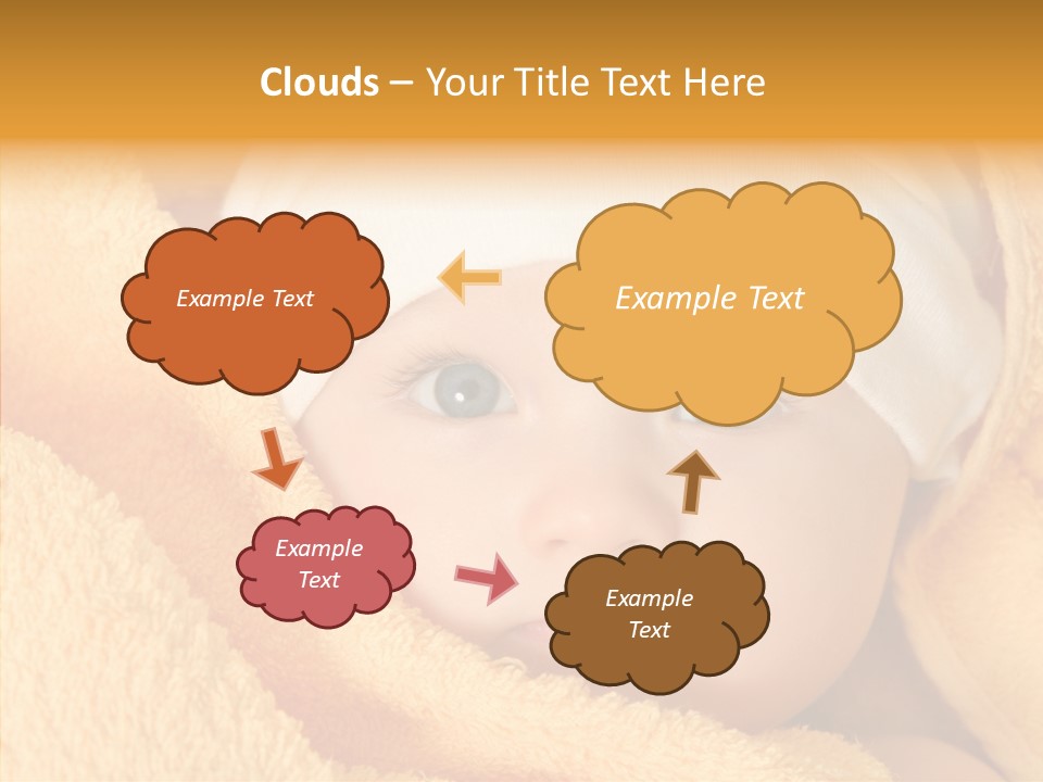 Bathing Girl Curious PowerPoint Template