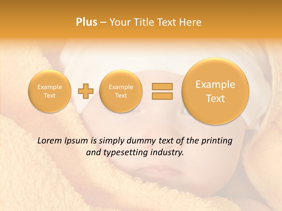 Bathing Girl Curious PowerPoint Template