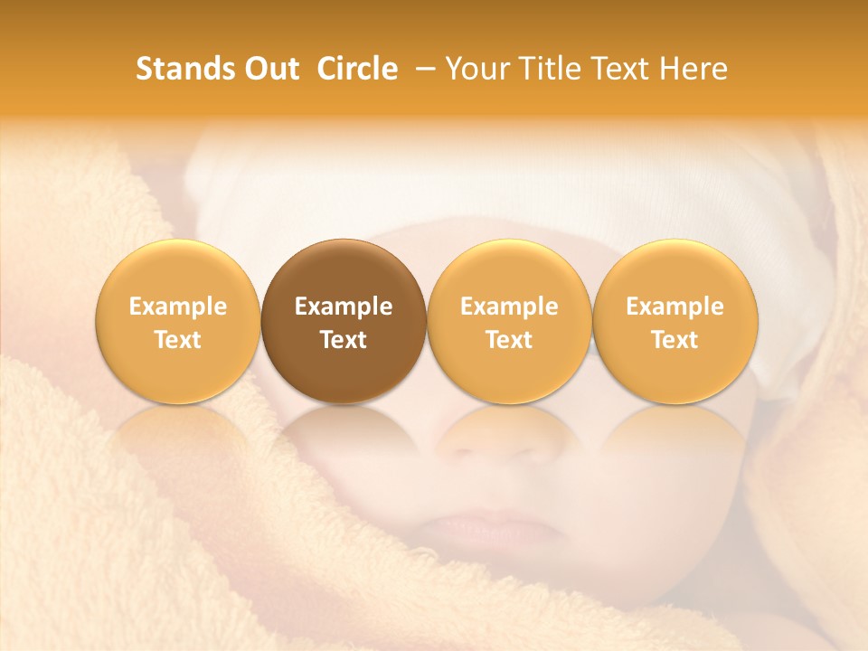 Bathing Girl Curious PowerPoint Template