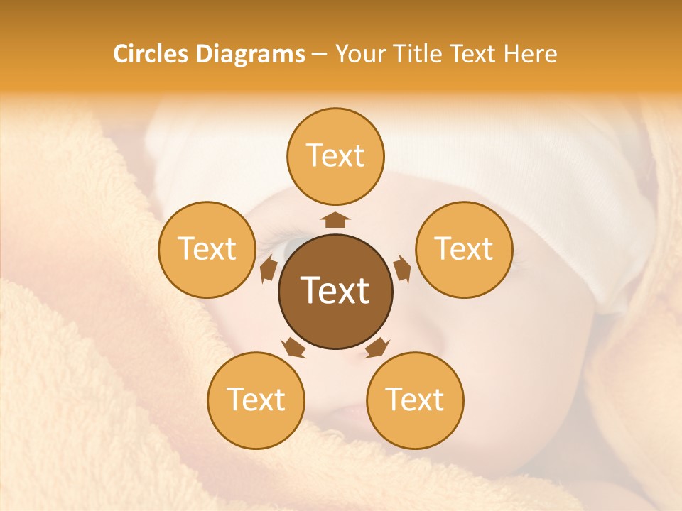 Bathing Girl Curious PowerPoint Template