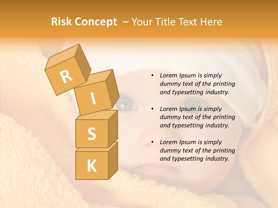 Bathing Girl Curious PowerPoint Template