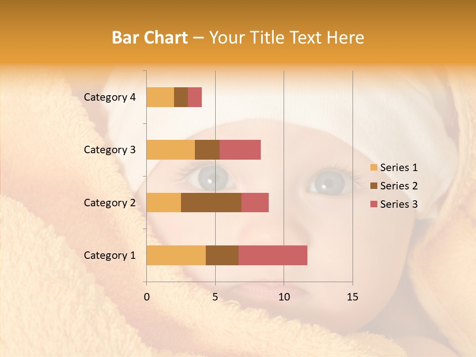 Bathing Girl Curious PowerPoint Template