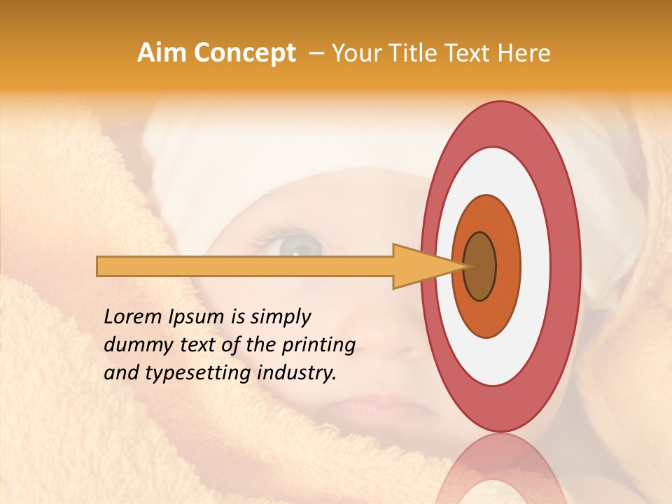 Bathing Girl Curious PowerPoint Template