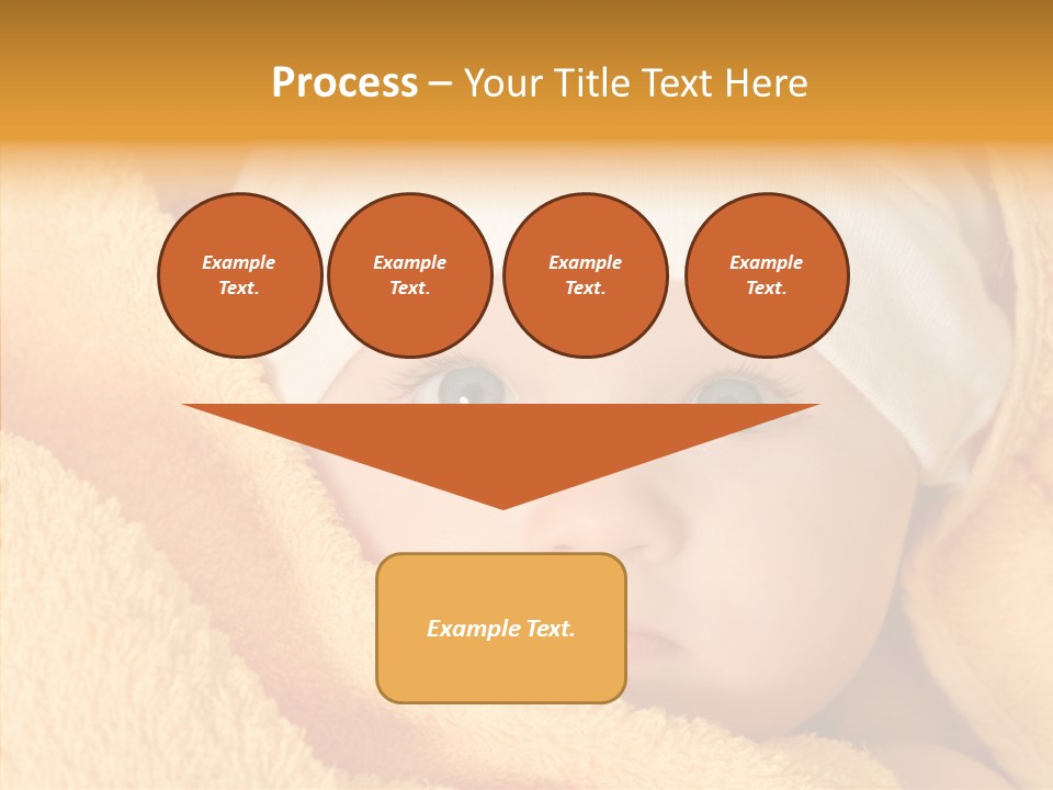 Bathing Girl Curious PowerPoint Template