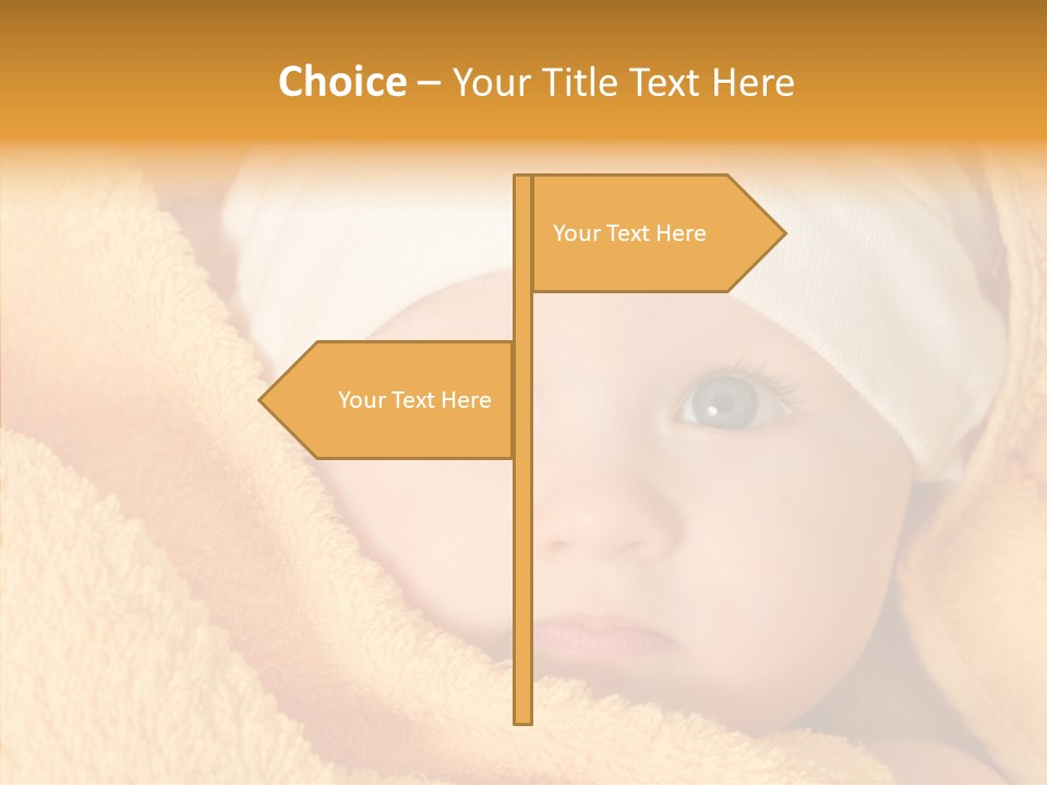 Bathing Girl Curious PowerPoint Template