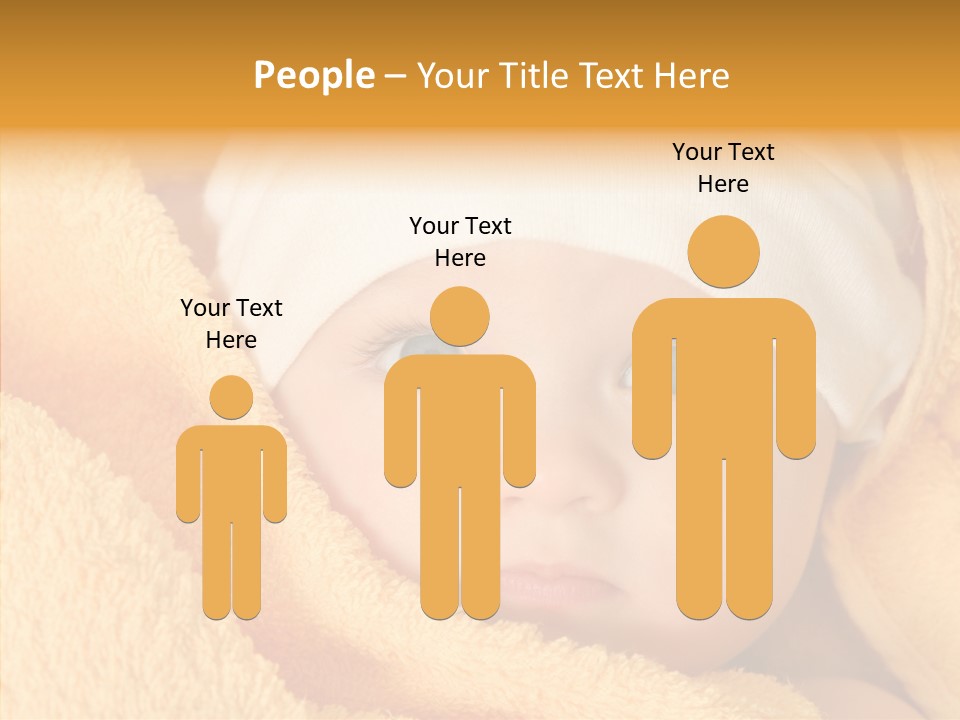 Bathing Girl Curious PowerPoint Template