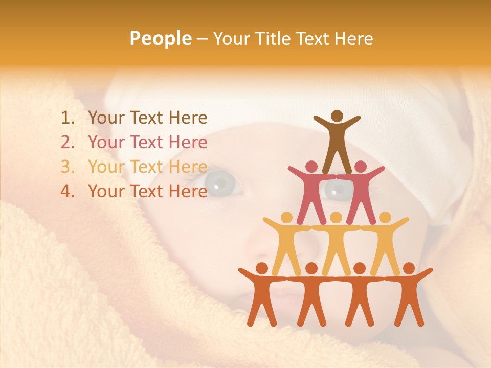 Bathing Girl Curious PowerPoint Template