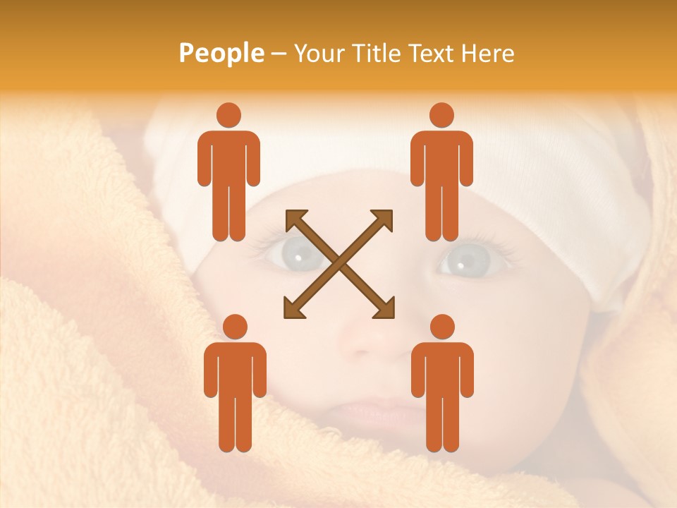 Bathing Girl Curious PowerPoint Template