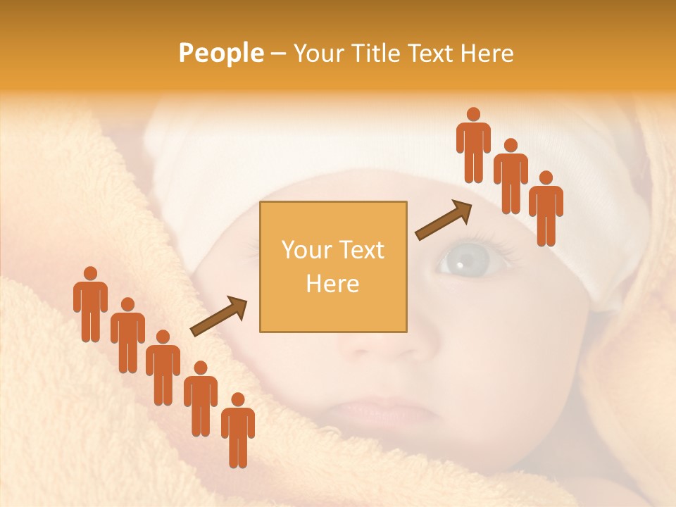 Bathing Girl Curious PowerPoint Template