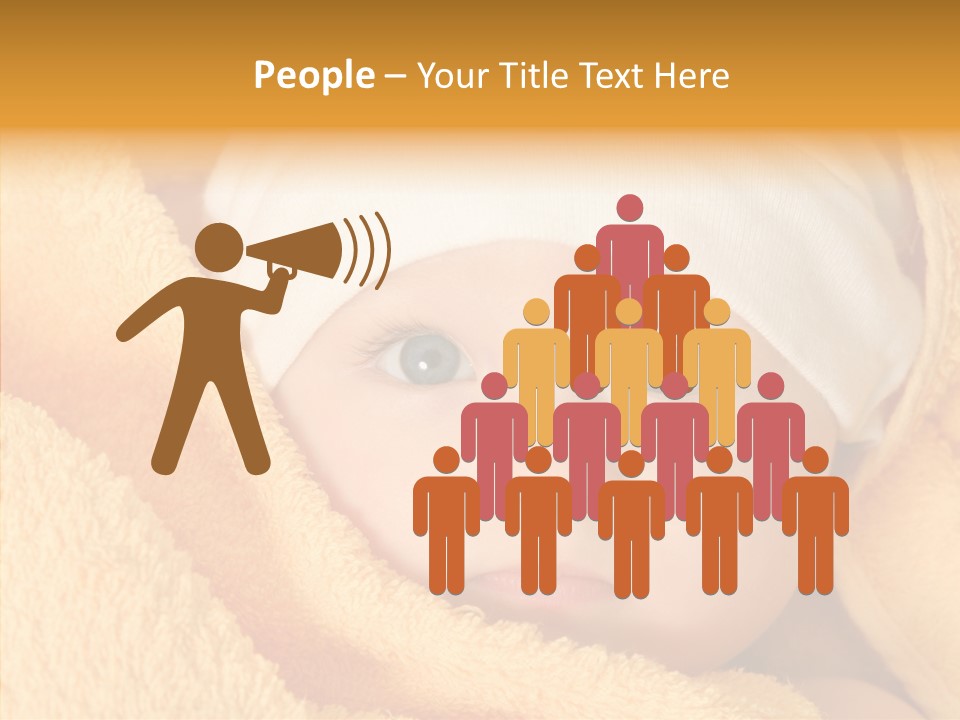 Bathing Girl Curious PowerPoint Template