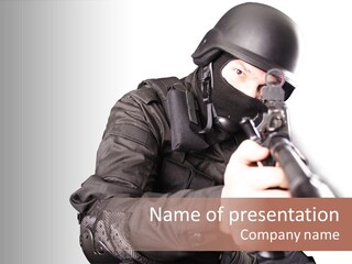 Brave Guns Enemies PowerPoint Template