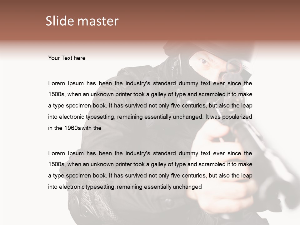 Brave Guns Enemies PowerPoint Template