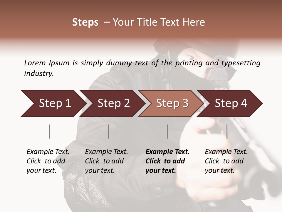 Brave Guns Enemies PowerPoint Template