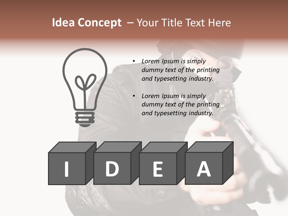 Brave Guns Enemies PowerPoint Template