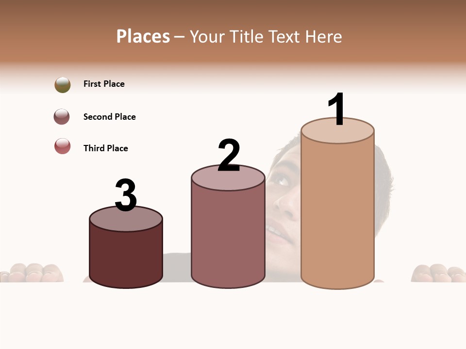 Empty Observing Peek PowerPoint Template