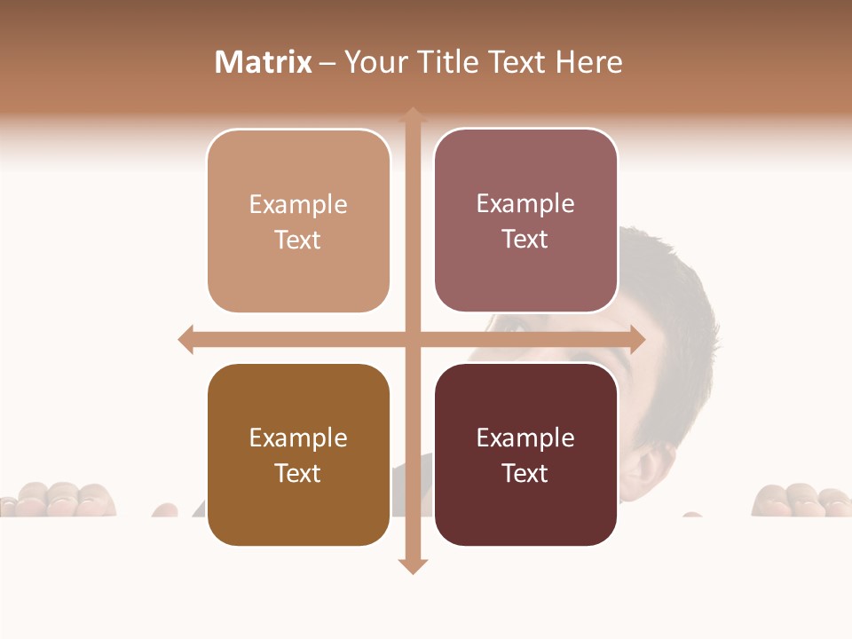 Empty Observing Peek PowerPoint Template