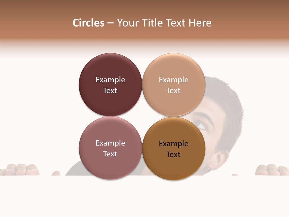 Empty Observing Peek PowerPoint Template