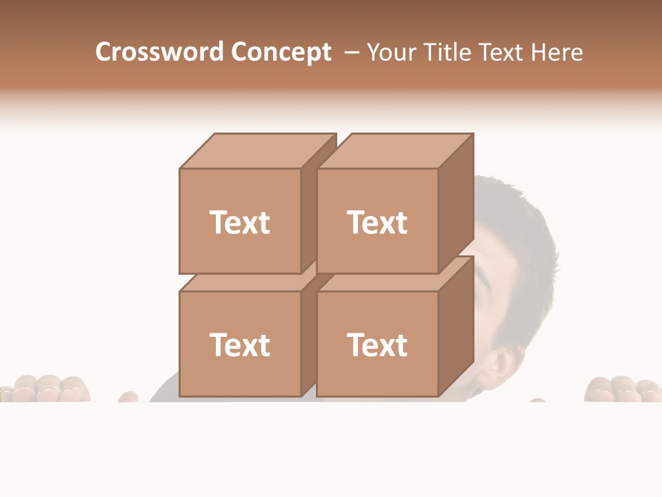 Empty Observing Peek PowerPoint Template