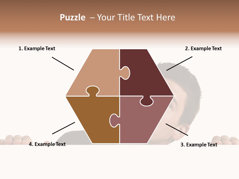 Empty Observing Peek PowerPoint Template